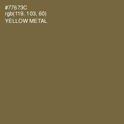 #77673C - Yellow Metal Color Image
